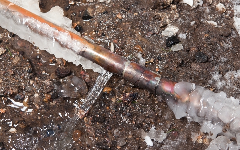 frozen burst pipe in toronto