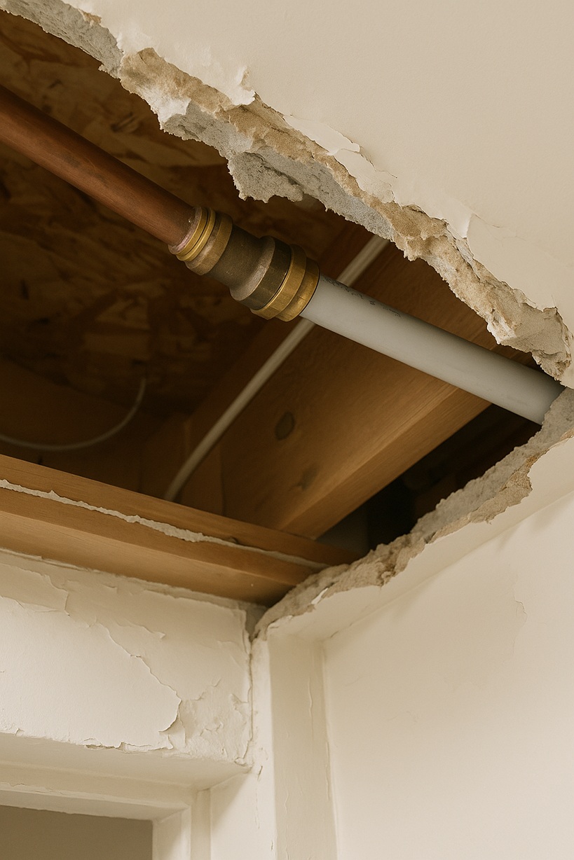pipe in ceiling